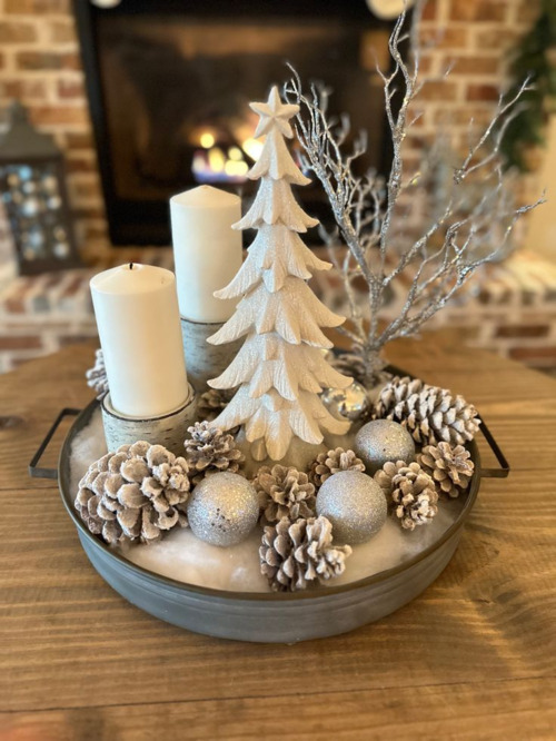 centres de table d'hiver