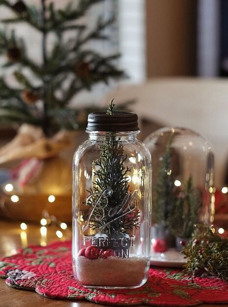 idees de centres de noel diy avec bocal en verre 12 1
