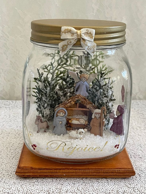 idees de centres de noel diy avec bocal en verre 18
