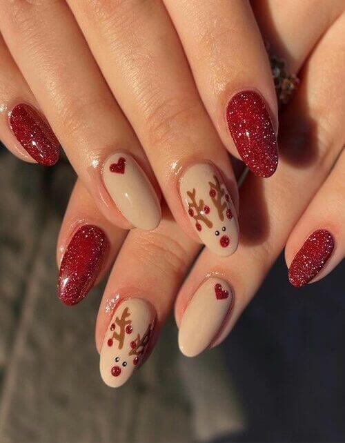 modele ongles noel 15