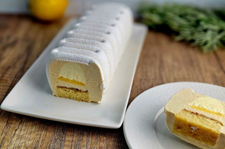 Bûche Citron Noisette