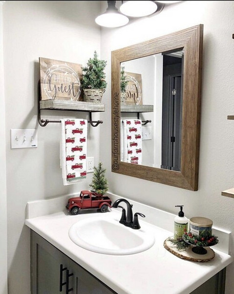 idees decorations noel salle de bains 12