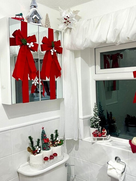 idees decorations noel salle de bains 17