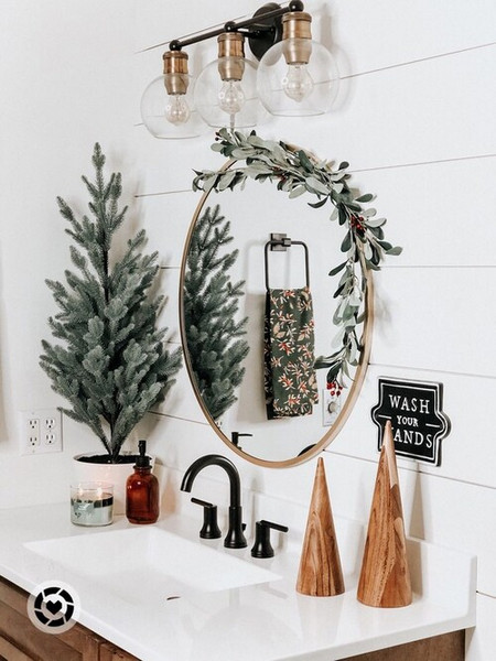 idees decorations noel salle de bains 19