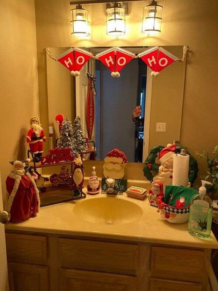 idees decorations noel salle de bains 23