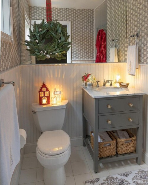 idees decorations noel salle de bains 7