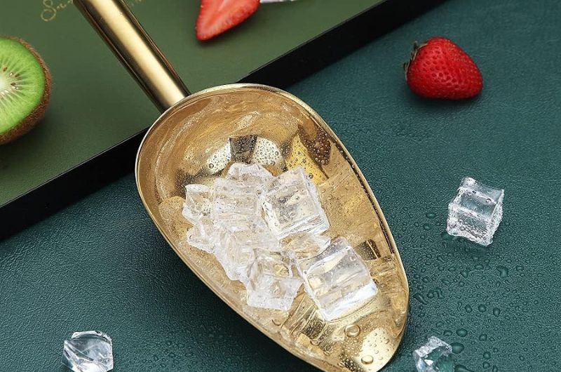 Lot De 3 Petites Pelles à Glace En Plastique - Pour Nourriture, Farine, Bonbons, Bar, Fêtes - 17 Cm, Blanc