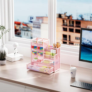 accessoires de bureau or rose 12