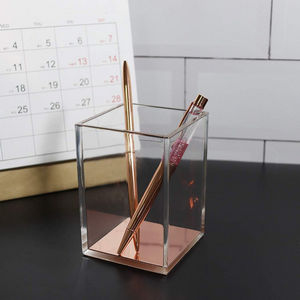 accessoires de bureau or rose 15
