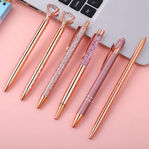 accessoires de bureau or rose 18