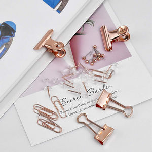 accessoires de bureau or rose 22