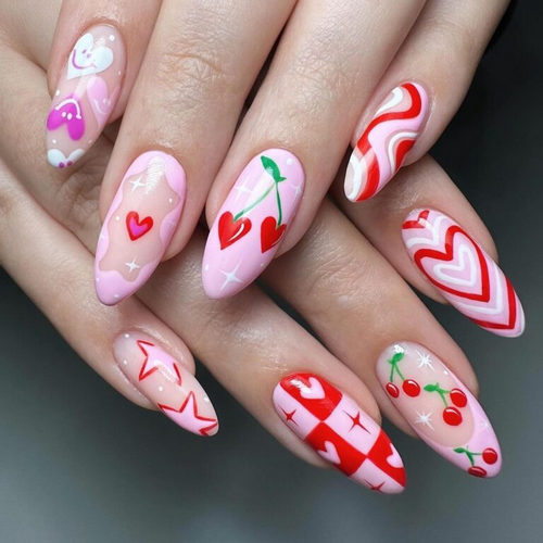 ongles de saint valentin 33