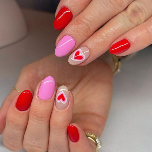 ongles de saint valentin 39