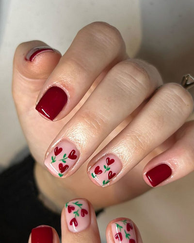 ongles de saint valentin 9