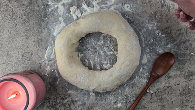 Pâte à brioche après le pétrissage