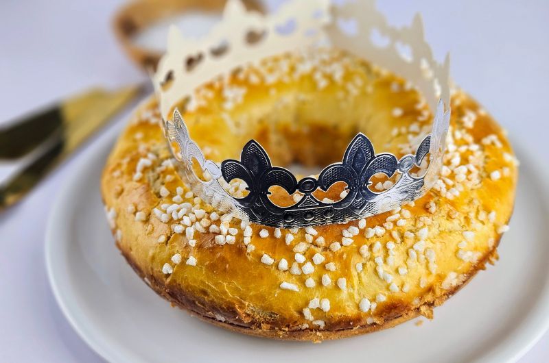 Brioche des rois au sucre perlé