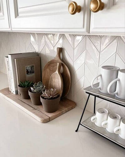 plateaux décoratifs pour la cuisine