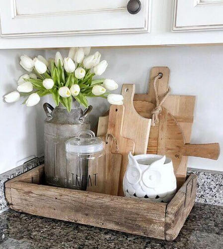 plateaux décoratifs pour la cuisine