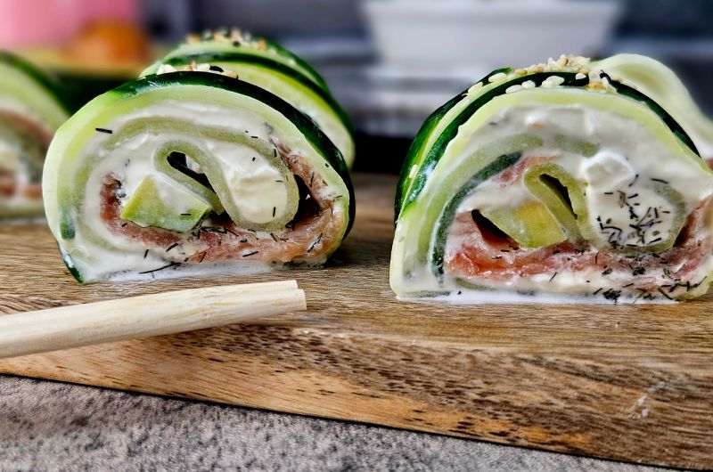 Makis concombre saumon