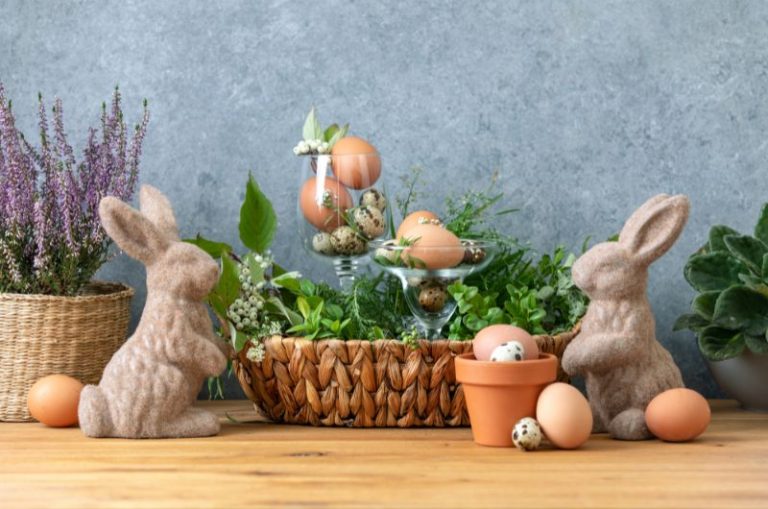 11 idees de decoration de cuisine pour Paques au charme rustique