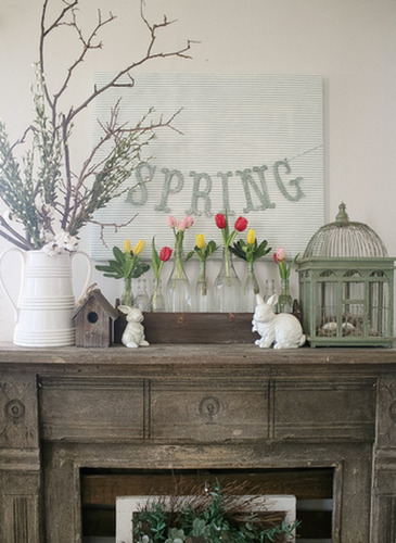 decoration de cheminee pour le printemps 11