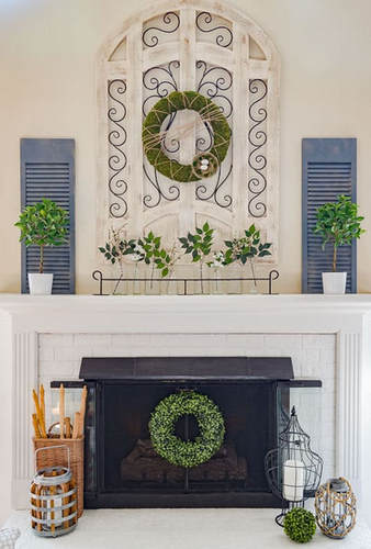decoration de cheminee pour le printemps 16