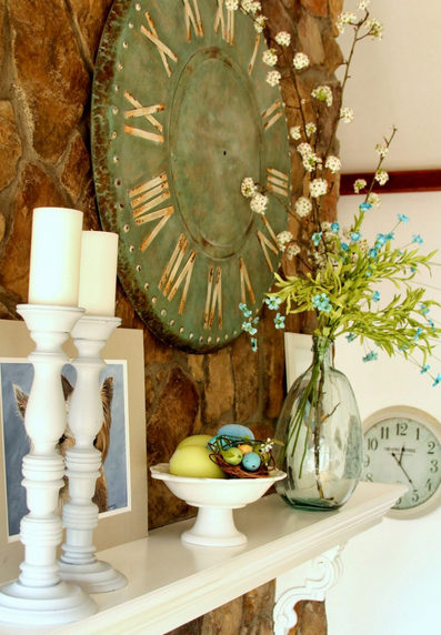 decoration de cheminee pour le printemps 17