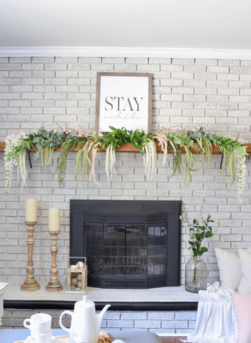 decoration de cheminee pour le printemps 22