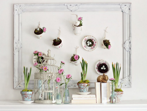 decoration de cheminee pour le printemps 24