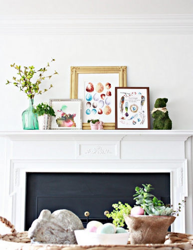 decoration de cheminee pour le printemps 7
