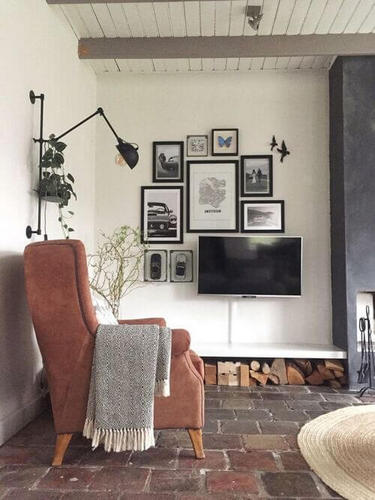 décorer autour d'une télévision