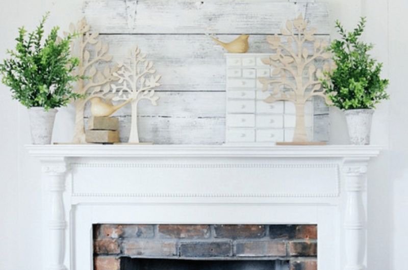 25 superbes idées de décoration de cheminée pour le printemps
