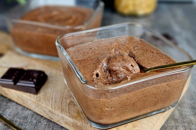 Mousse au chocolat au jus de pois chiche - Recette de cuisine