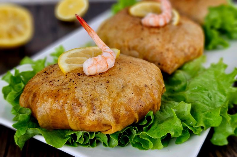 Pastilla poisson crevettes