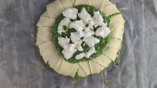 couronne épinards chèvre