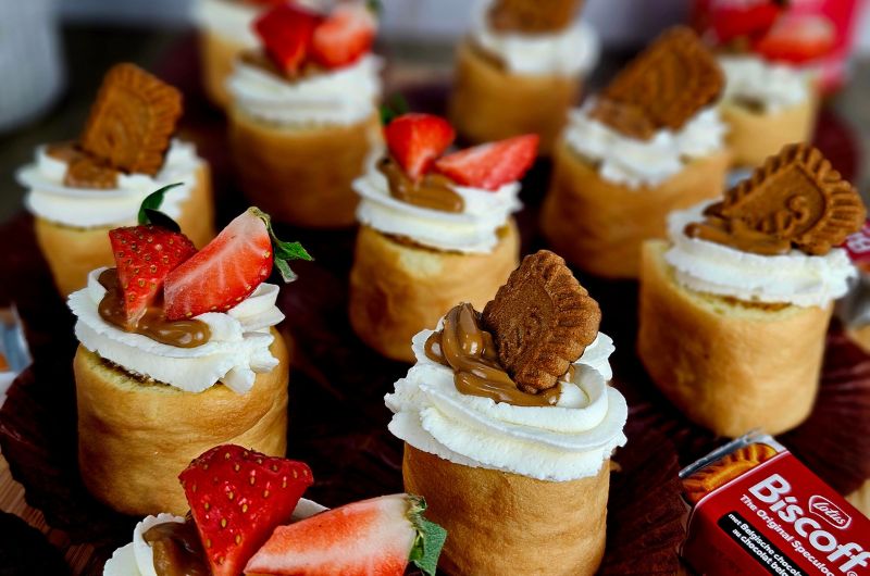 Mini roulés au speculoos