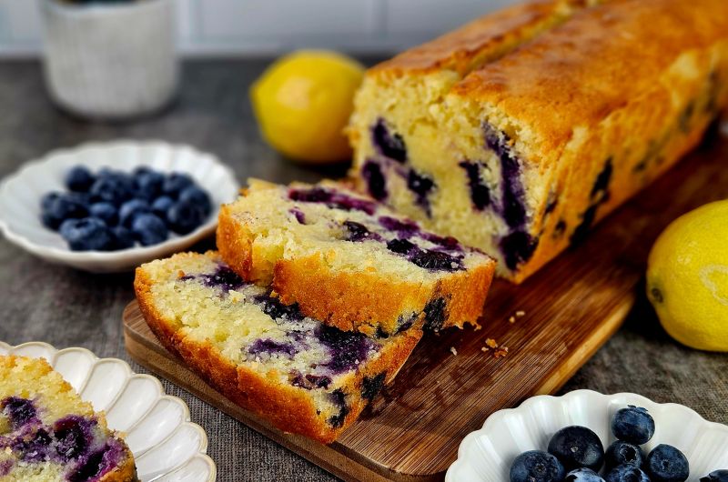 Cake aux myrtilles et au citron