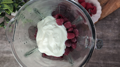glace à la framboise
