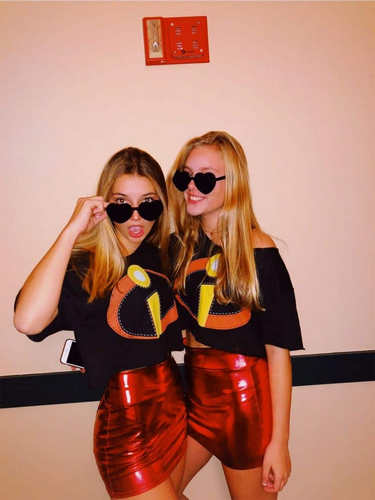 déguisements d'halloween en duo pour étudiantes