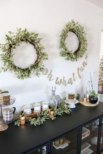 decoration de noel blanche et verte 14