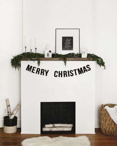 decoration de noel blanche et verte 17