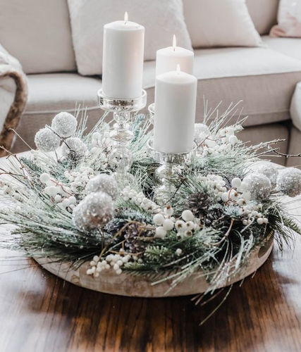 decoration de noel blanche et verte 19