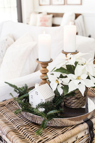 decoration de noel blanche et verte 20