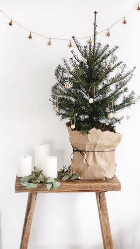decoration de noel blanche et verte 21