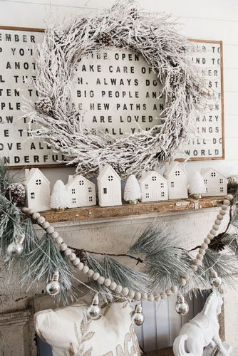 decoration de noel blanche et verte 25