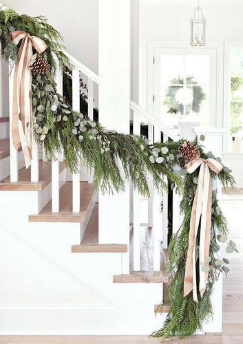 decoration de noel blanche et verte 28