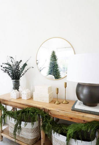 decoration de noel blanche et verte 29
