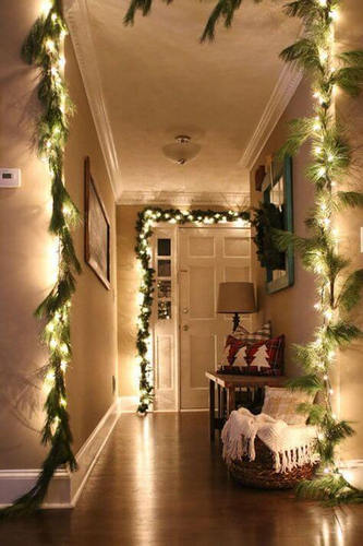 decoration de noel blanche et verte 30