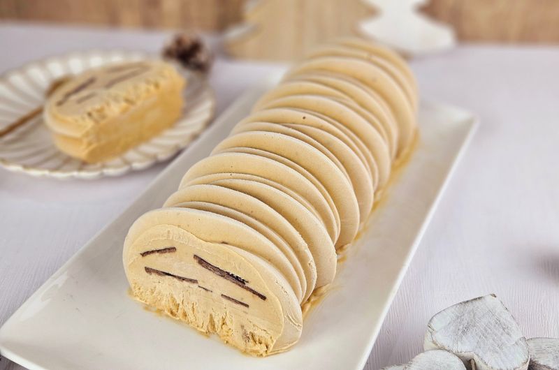 Bûche glacée au speculoos