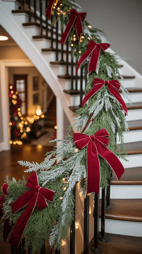 decoration descalier de noel 3